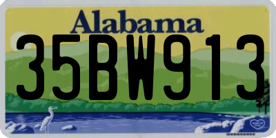 AL license plate 35BW913