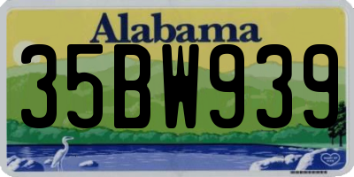 AL license plate 35BW939