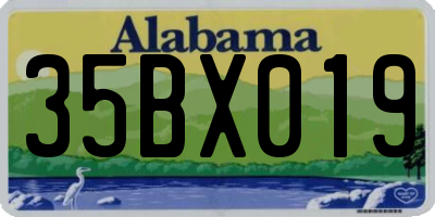 AL license plate 35BX019