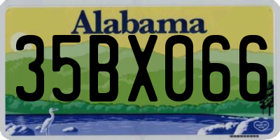 AL license plate 35BX066