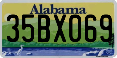 AL license plate 35BX069