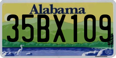 AL license plate 35BX109