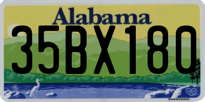AL license plate 35BX180
