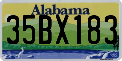 AL license plate 35BX183