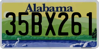 AL license plate 35BX261
