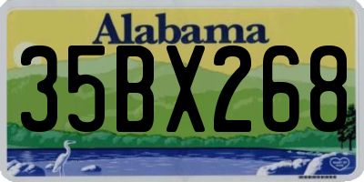 AL license plate 35BX268