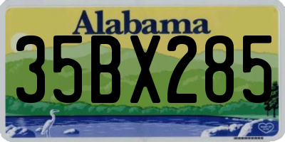 AL license plate 35BX285