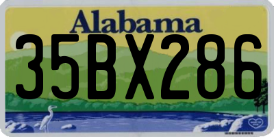 AL license plate 35BX286
