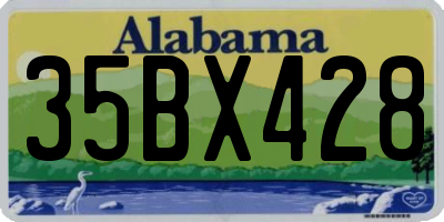 AL license plate 35BX428