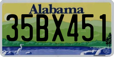 AL license plate 35BX451