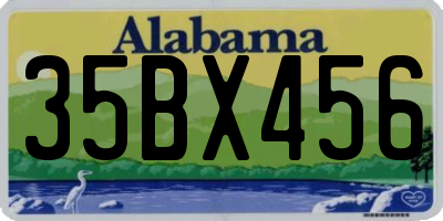 AL license plate 35BX456