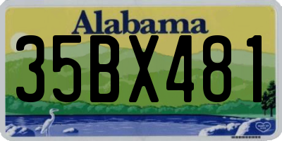 AL license plate 35BX481