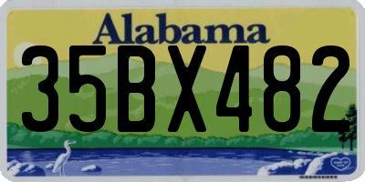 AL license plate 35BX482