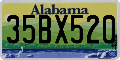 AL license plate 35BX520