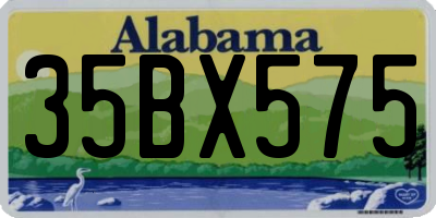 AL license plate 35BX575