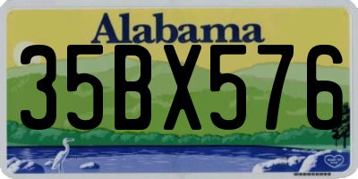 AL license plate 35BX576