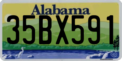 AL license plate 35BX591