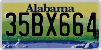 AL license plate 35BX664