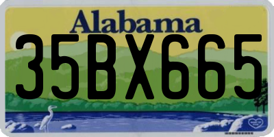 AL license plate 35BX665