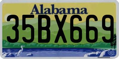 AL license plate 35BX669
