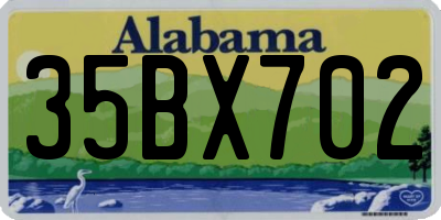 AL license plate 35BX702
