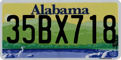 AL license plate 35BX718
