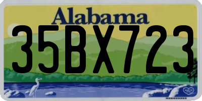 AL license plate 35BX723
