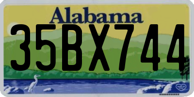 AL license plate 35BX744