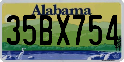 AL license plate 35BX754