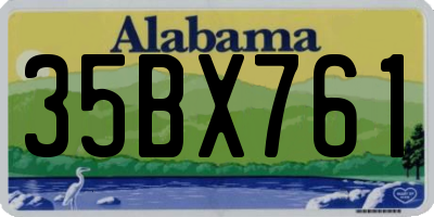 AL license plate 35BX761