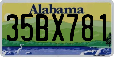 AL license plate 35BX781