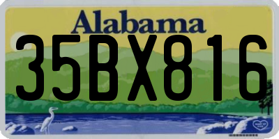 AL license plate 35BX816