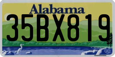 AL license plate 35BX819