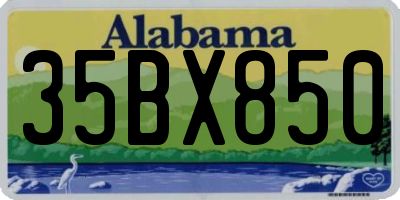 AL license plate 35BX850