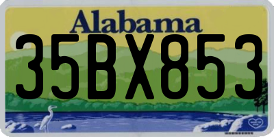 AL license plate 35BX853