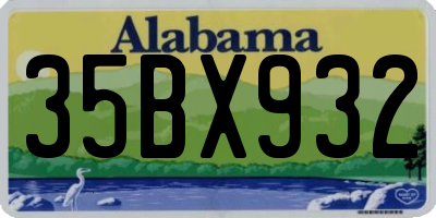 AL license plate 35BX932
