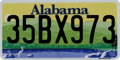 AL license plate 35BX973