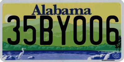AL license plate 35BY006