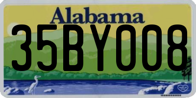 AL license plate 35BY008