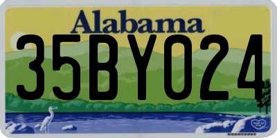 AL license plate 35BY024
