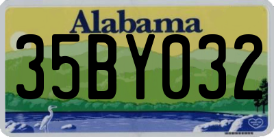 AL license plate 35BY032