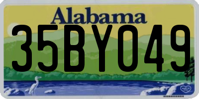 AL license plate 35BY049