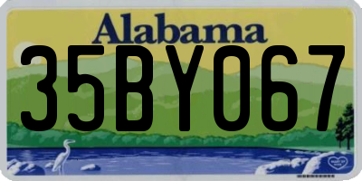 AL license plate 35BY067