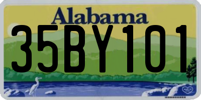 AL license plate 35BY101