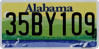 AL license plate 35BY109