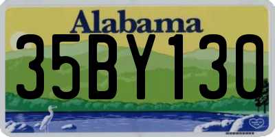 AL license plate 35BY130