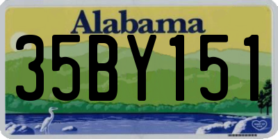 AL license plate 35BY151
