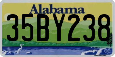 AL license plate 35BY238