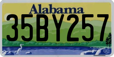 AL license plate 35BY257