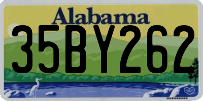 AL license plate 35BY262